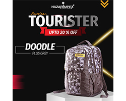 AMERICAN TOURISTER DOODLE PLUS GREY BACKPACK
